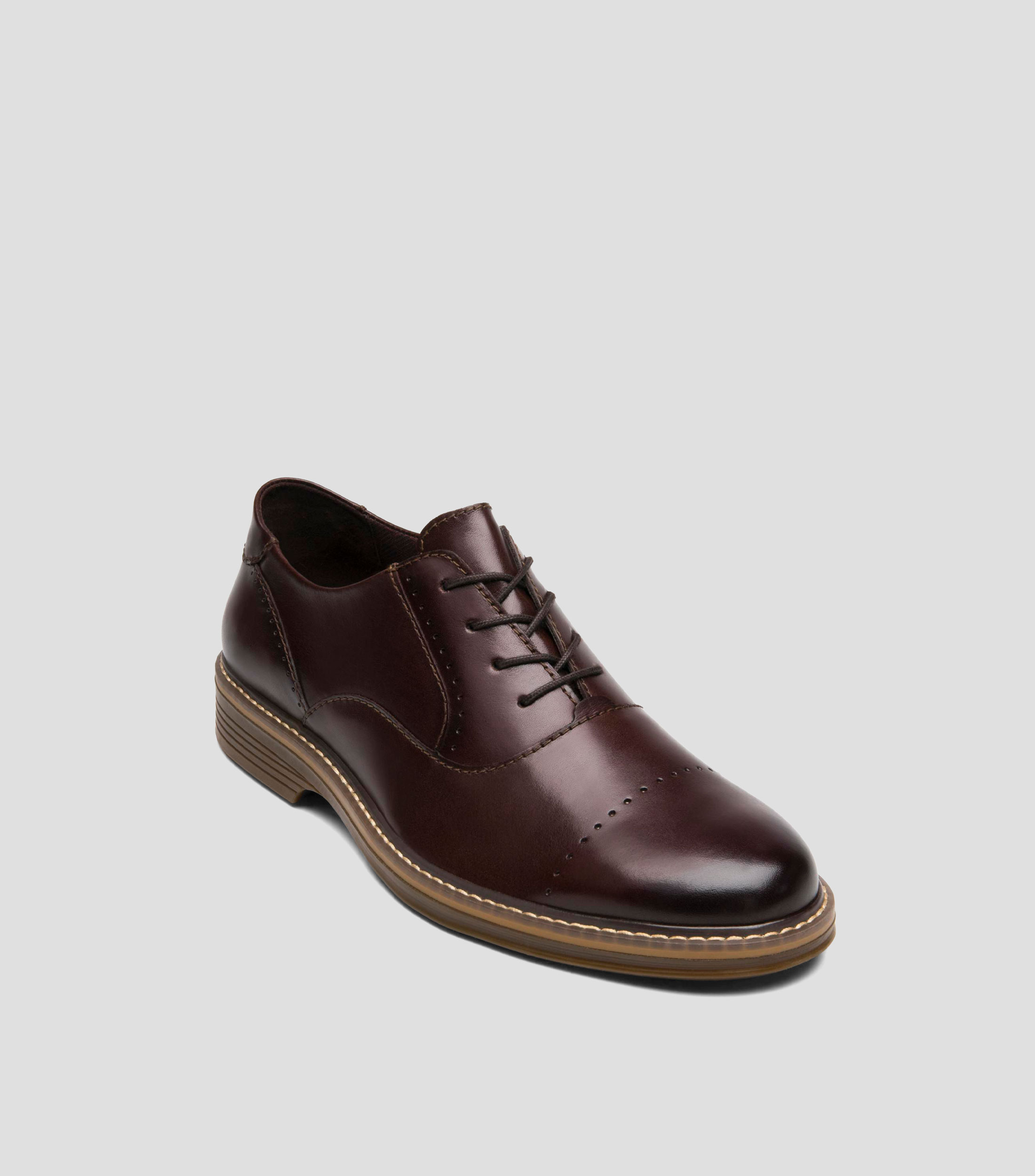 Zapatos casuales Elías en piel con tacón bajo de media luna Hombre